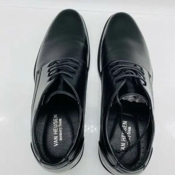 Van Heusen Dress Shoes Mens Size 10.5 Wide Memory Foam Non-Slip Comfortable - Picture 6 of 13
